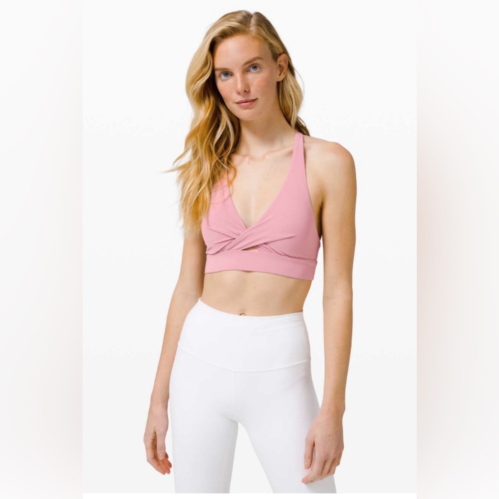 Lululemon Sweet Awakenings Bra in Pink Taupe Size 8
